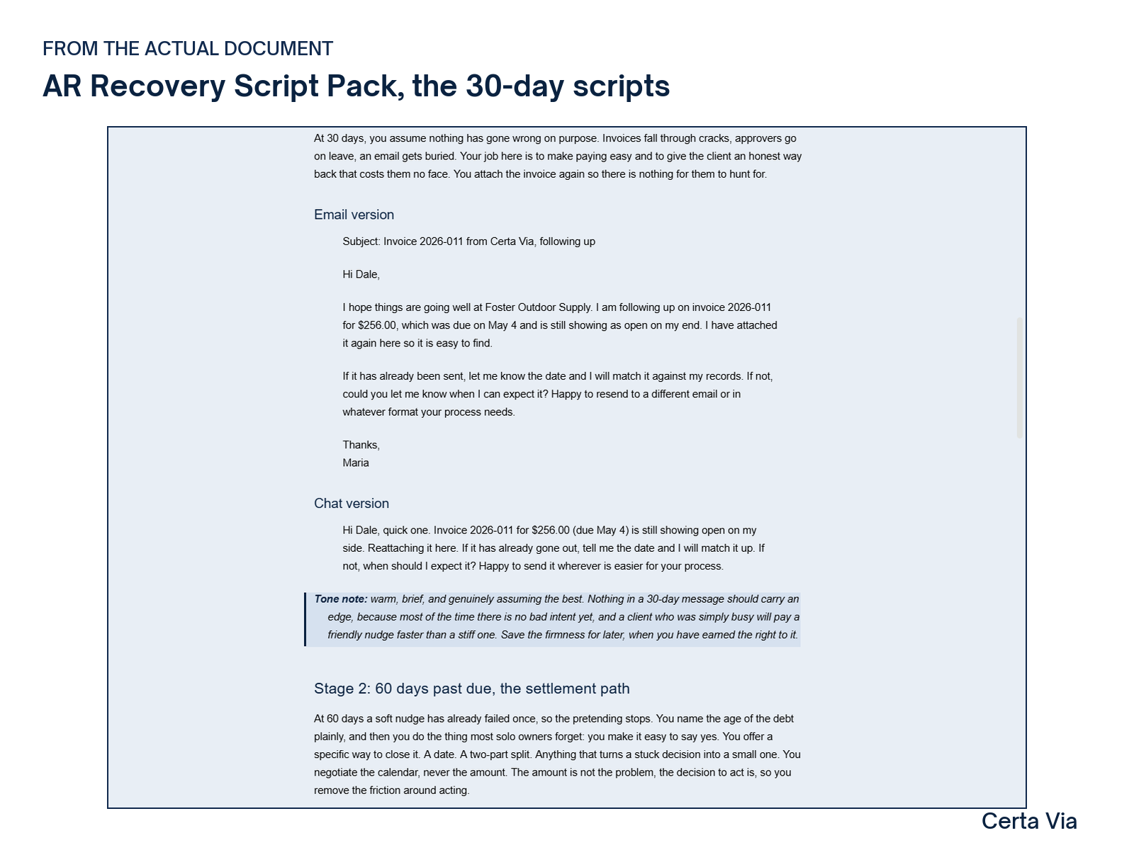 VA Business Owner Full System sample